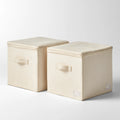 Set di contenitori in tessuto, colore grigio