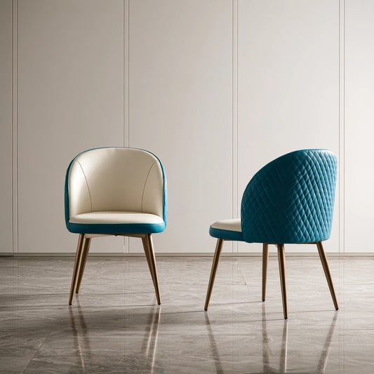 Sedia da pranzo dalle linee essenziali, colore grigio